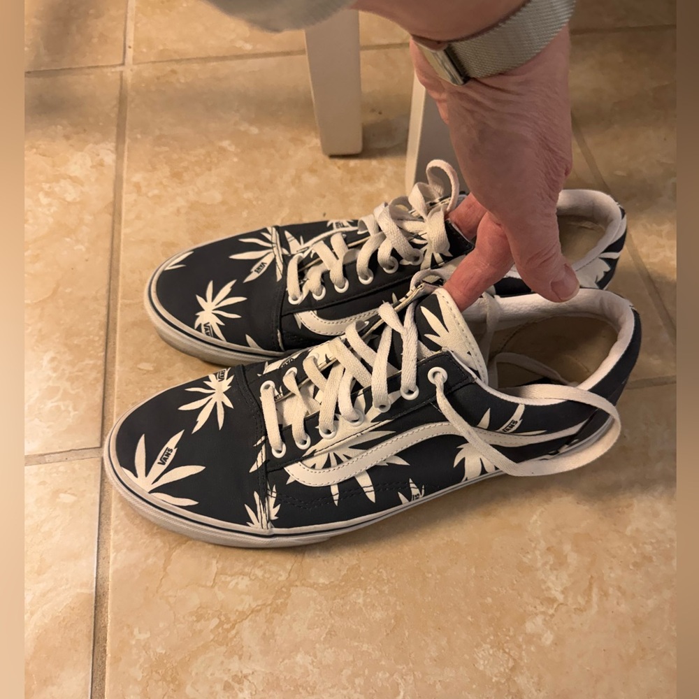 Vans Doren Era Navy Palm Unisex Lace Up Low Skate Sneakers Shoes Size 13 - Picture 4 of 12
